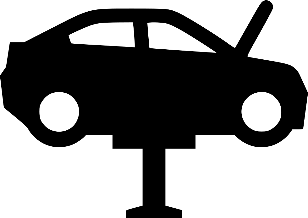 Car Icons Hoist - Auto Repair Shop Icon Free (980x694), Png Download