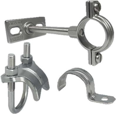 Stainless Steel Straps & Hangers - Stainless Steel (495x415), Png Download