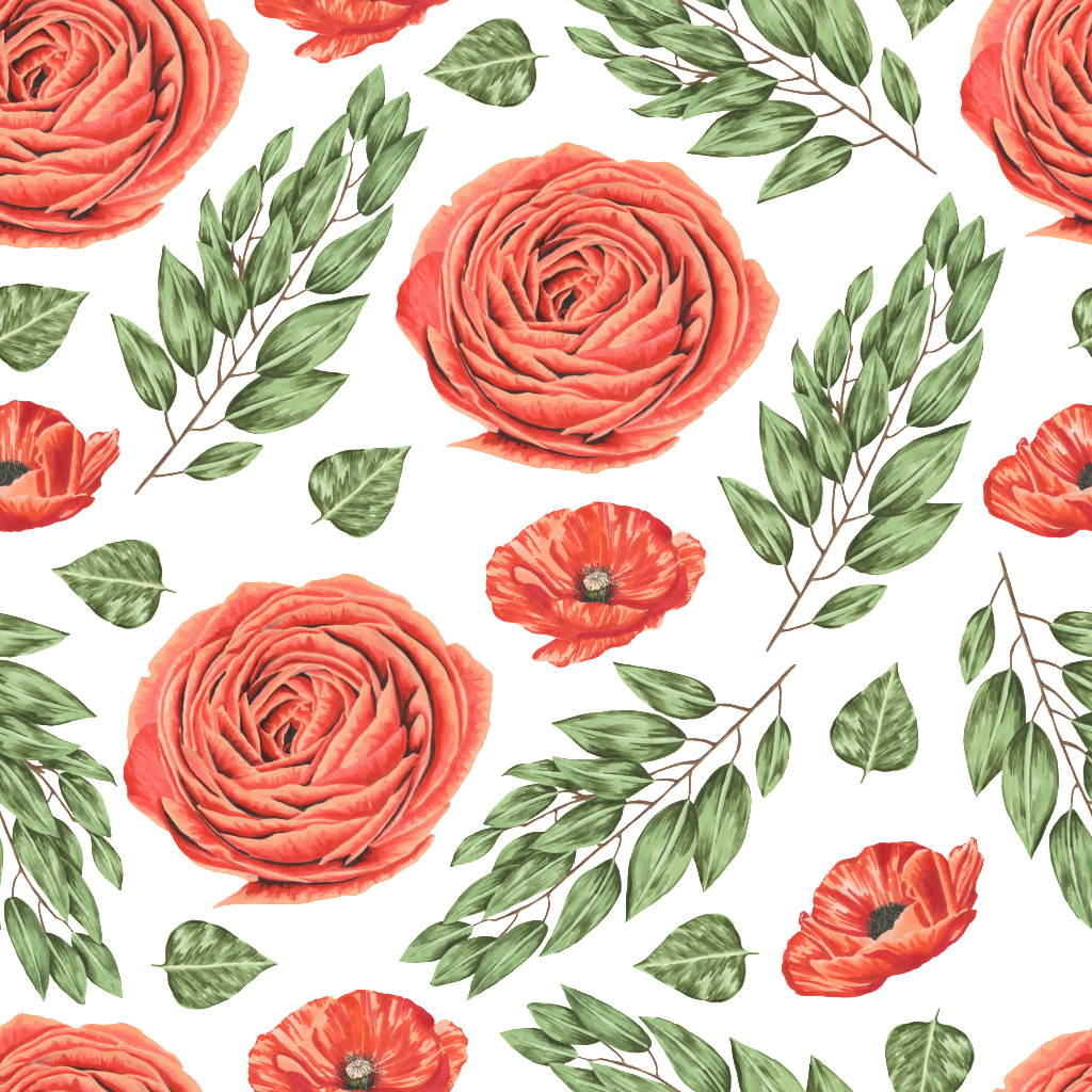 Red Rose Leaf Png De Antecedentes - Portable Network Graphics (1024x1024), Png Download