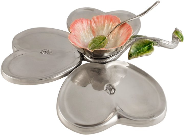 Apple Blossom Honey Set - Polished Aluminum (800x800), Png Download