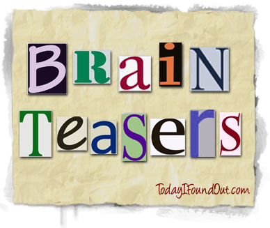Brain Teasers Sign (388x327), Png Download