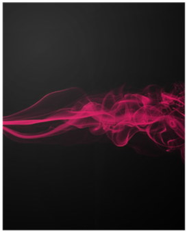 Fumo Rosa Contra Fundo Preto Poster • Pixers® • We - Smoke (400x400), Png Download