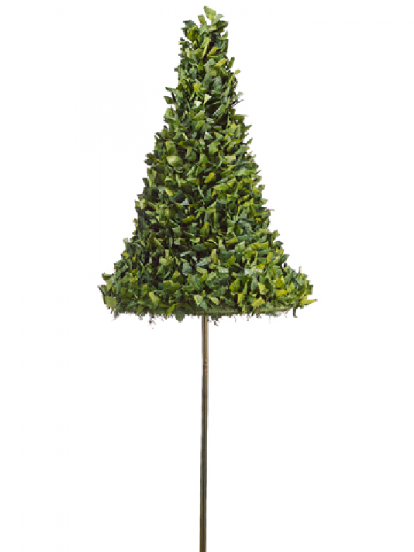 89" Glittered Rose Leaf Cone Topiary Green - 7'5" Glittered Rose Leaf Cone-shaped Artificial Topiary (800x800), Png Download