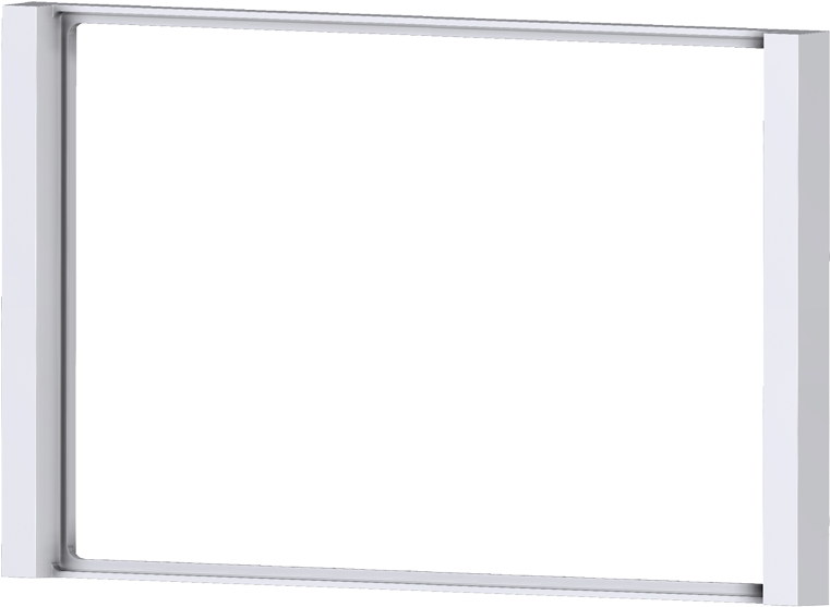 Rectangular Frame Flank - Harvia Skleněné Dveře Alu Rám (1000x1000), Png Download