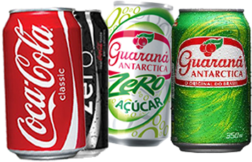 Refrigerantes- - Coca Cola E Guarana Antarctica (400x344), Png Download
