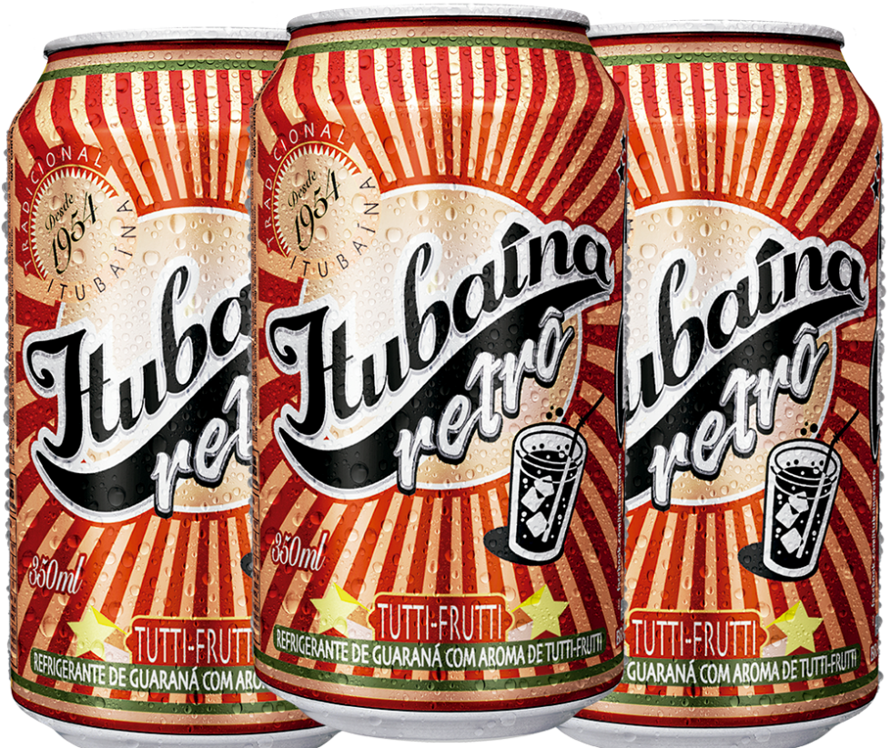 Refrigerante Itubaína Retrô 350ml Cx 12 Unidades Br37 - Refrigerante Itubaína Tutti Frutti (981x1000), Png Download