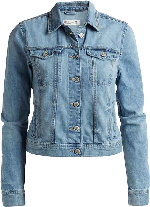 Denim Jacket Download Transparent Png Image - Women Denim Jacket Png (888x888), Png Download