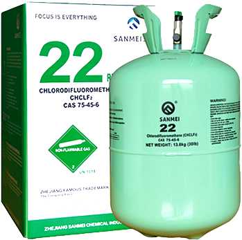 Refrigerante R22 Sanmei Cil - Chlorodifluoromethane (400x422), Png Download