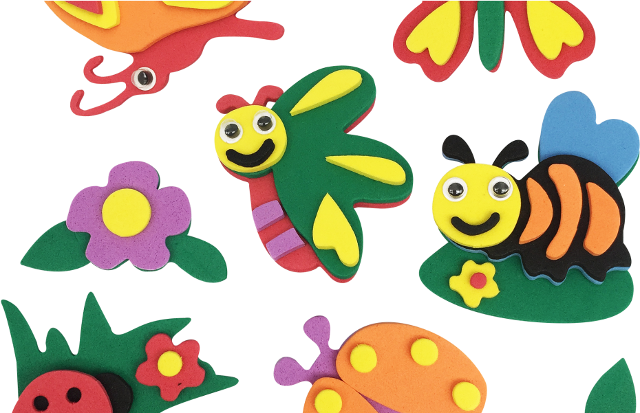 Aplique Ades Cartela Colors C 10 Un Bichinhos Com Asas - Bichinhos De Jardim Em Png (975x600), Png Download