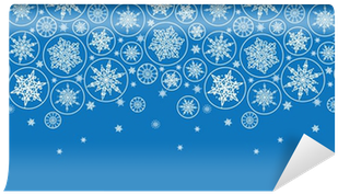 Fotomural Vector Copos De Nieve Cayendo Horizontal - Snow (400x400), Png Download
