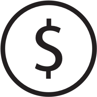 Dollar Logo - Dollar Icon Vector (360x360), Png Download