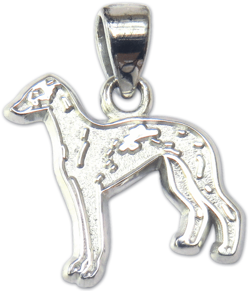 Italian Greyhound Pendant - Gold (600x600), Png Download