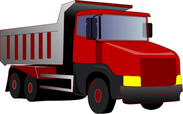 Red Truck Cliparts - Clipart Picture Of Truck (600x375), Png Download
