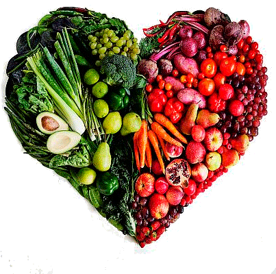Alquiler De Huertos Urbanos - Heart Shaped Fruits And Vegetables (414x414), Png Download