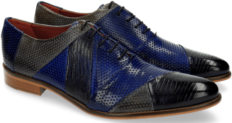 Oxford Shoes Toni 20 Lizzard Perfo Navy Blue - Toni 20 Business-schnürschuhe (477x477), Png Download
