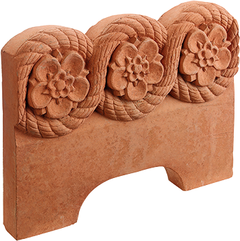 Tudor Rose Decorative Edging - Faringdon (346x348), Png Download