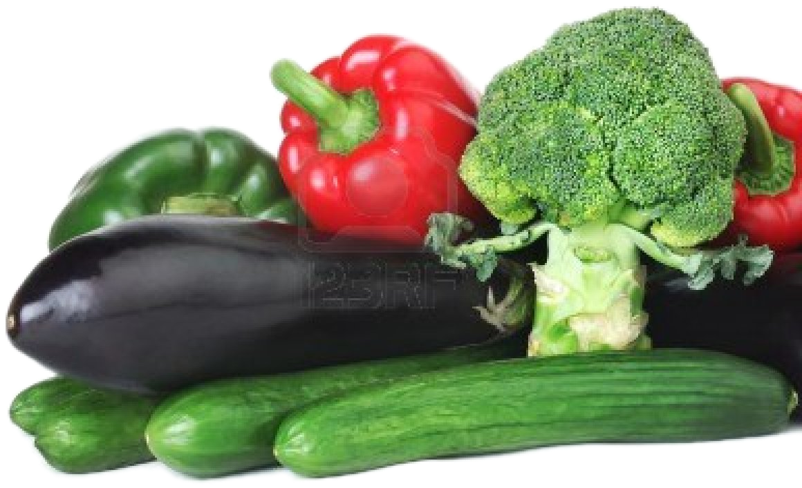 9874959 Verduras Comida Sana Aislada Sobre Fondo Blanco - Verduras Imagenes Sin Fondos (1200x801), Png Download