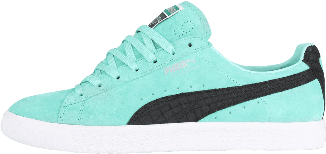 Puma X Diamond Supply Clyde Aruba Blue - Sneakers (1200x1308), Png Download