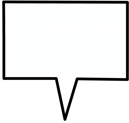 Speech Bubble Png Transparent Image - Monochrome (500x463), Png Download