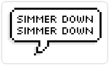 "slsp 'simmer Down' - Don T Touch Stickers (375x360), Png Download