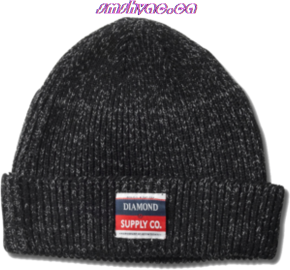 Diamond Supply Beanie - Black (600x600), Png Download