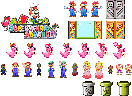 Misc - Super Mario Advance Mario (444x326), Png Download