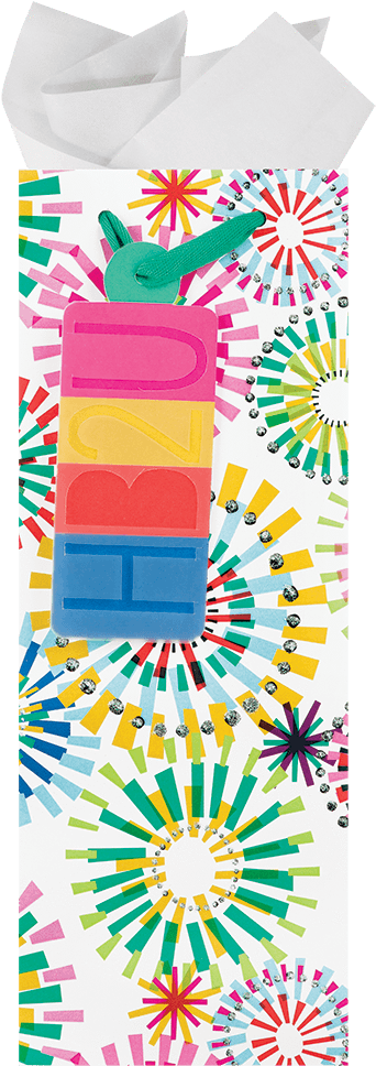 Party Explosion Large Bottle Bag - Pattern (1000x1000), Png Download