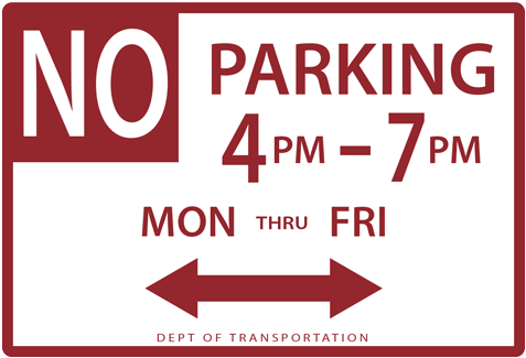 New York Parking Sign - No Parking Sign New York (590x493), Png Download