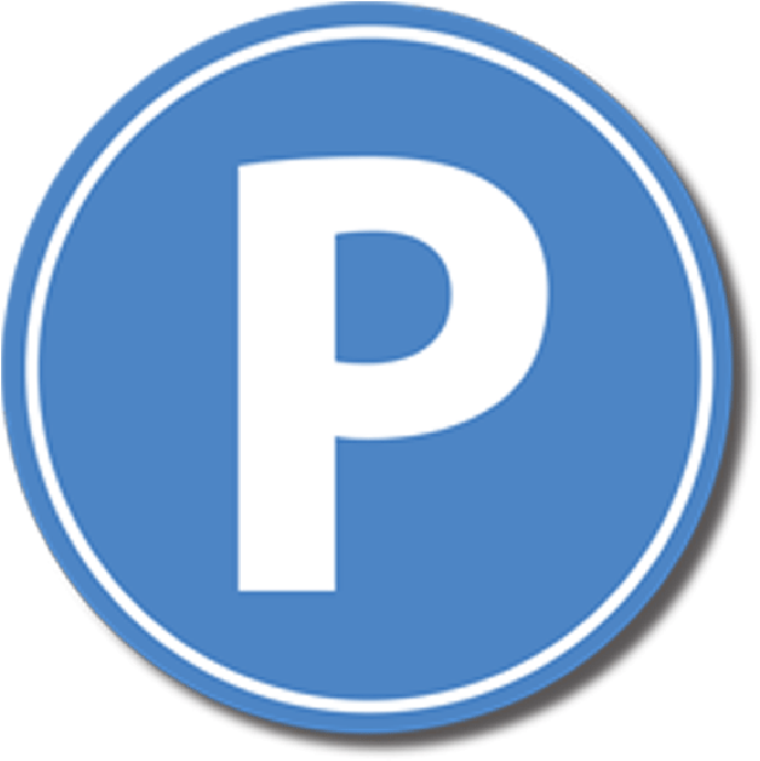 Parking Norte Málaga - Park Here Sign (700x705), Png Download