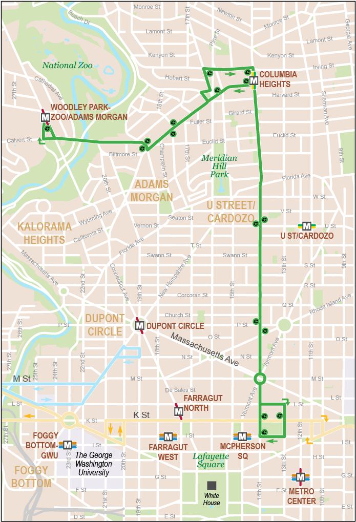 Stops - - Woodley Park, Washington, D.c. (766x1121), Png Download