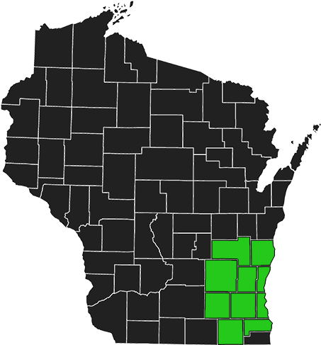Milwaukee Pest Control - Wisconsin State Vector Png (600x600), Png Download