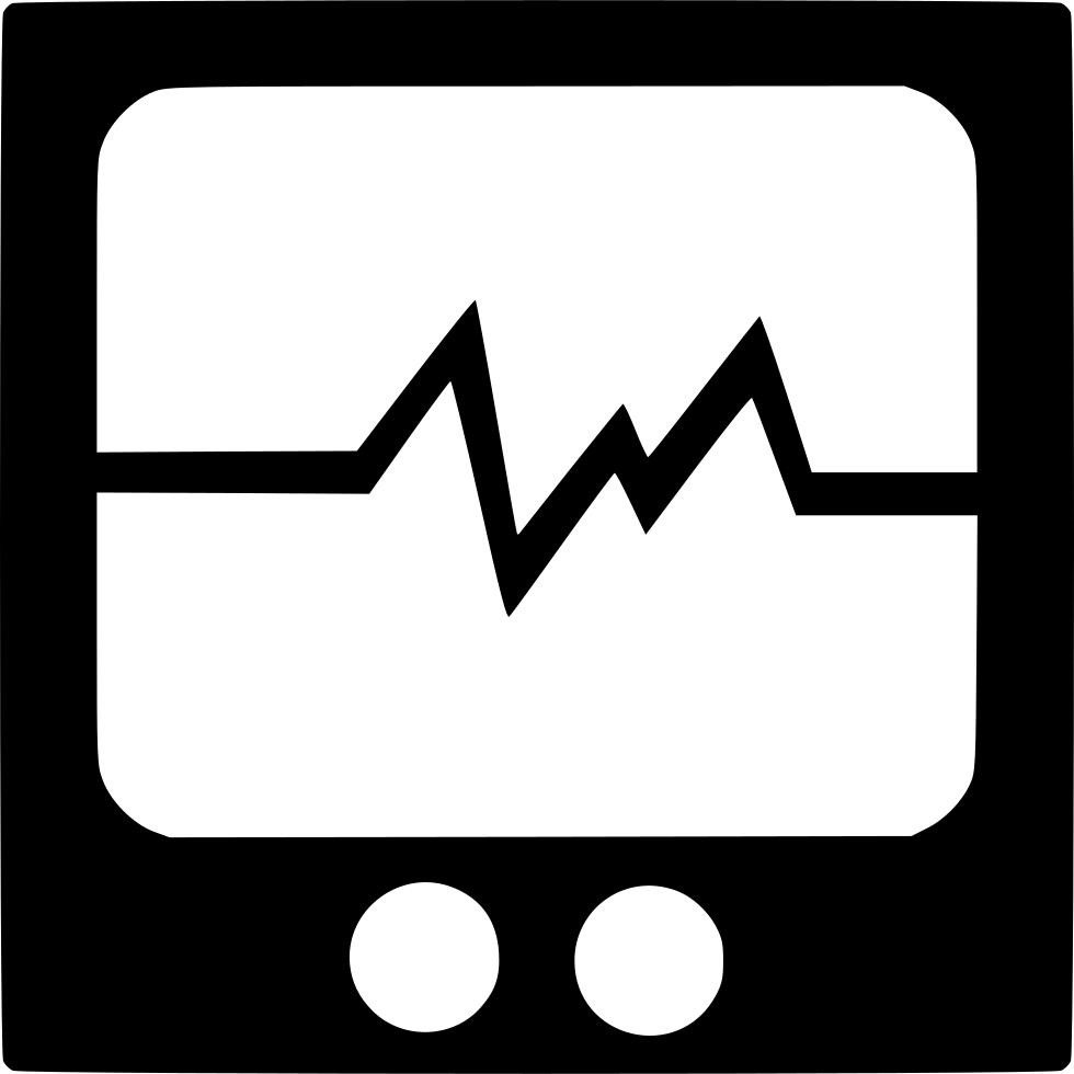 Ecg Monitor Comments - Portable Network Graphics (980x980), Png Download
