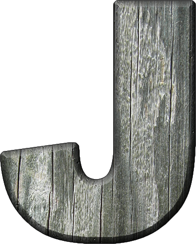 Letter J Wood Png (383x477), Png Download