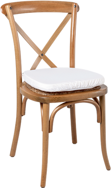 Wood Bistro Chair With White Seat Cushion - Sedie Di Legno Nere (700x700), Png Download