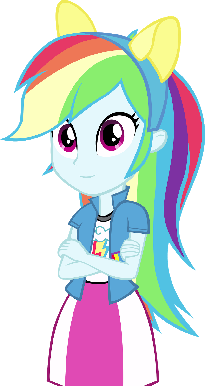El Estilo Normal Que Mas Me Encanta Es El De Rainbow - Rainbow Dash Humaine (851x1600), Png Download