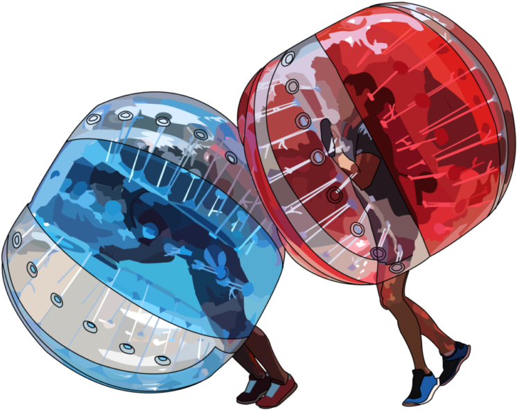 Bubble Bump Singapore - Bubble Soccer Png (800x630), Png Download