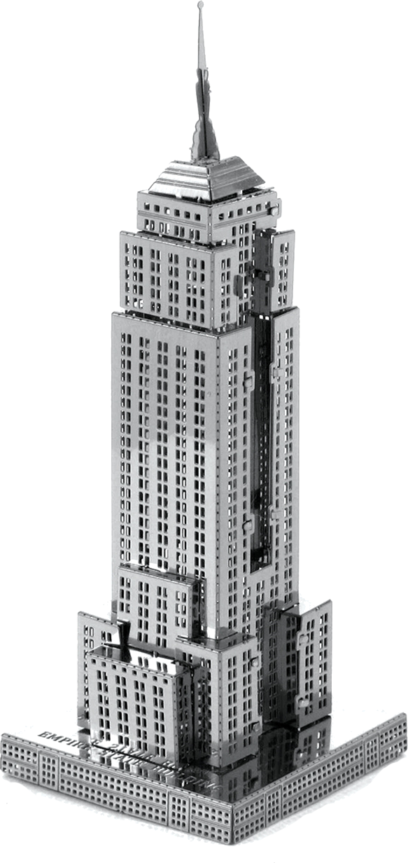 Características - Metal Earth Empire State (583x1232), Png Download