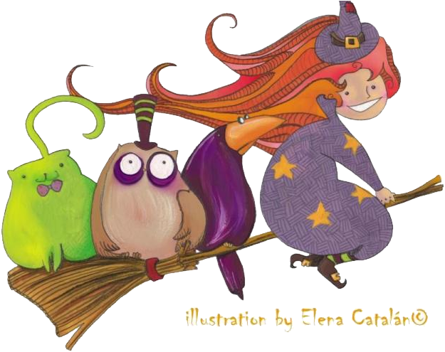 A Pasear En Su Escoba - Flickr (795x567), Png Download