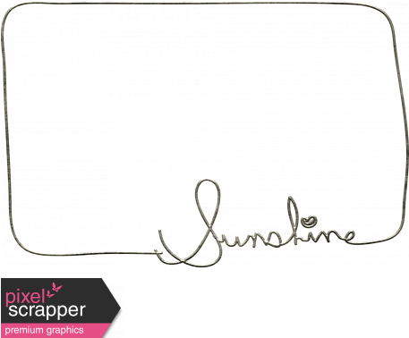 Sun Word Art Doodle Frame - Digital Scrapbooking (456x456), Png Download