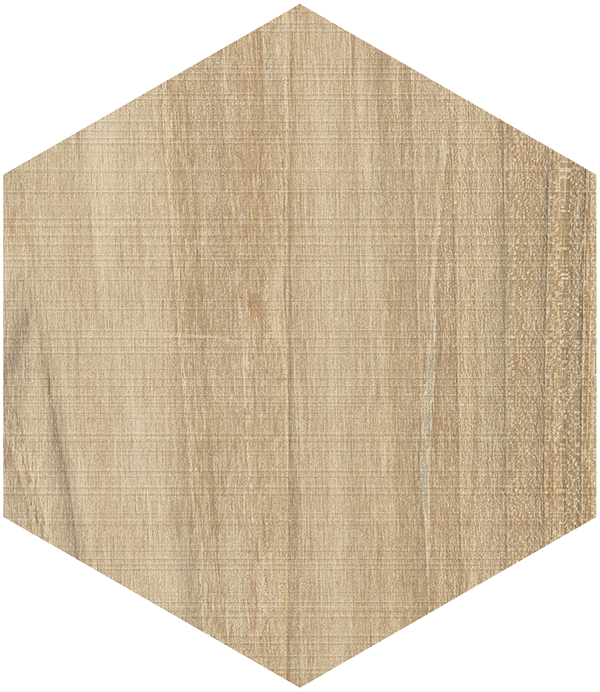 Floor Tiles Porcelain Hexágono Gamma Beige 23x26,6 - Hexagono Gamma Miel (600x692), Png Download