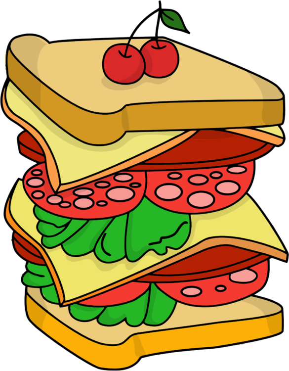 All Photo Png Clipart - Sandwich Drawing (585x750), Png Download