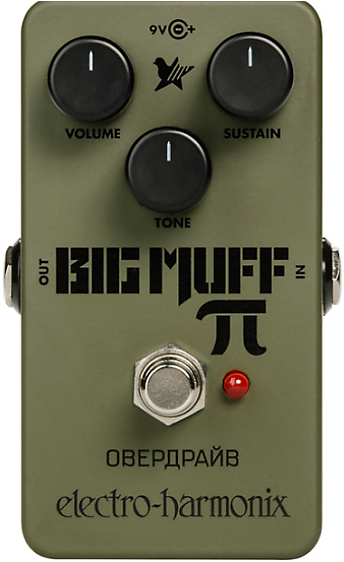 Electro-harmonix Green Russian Big Muff Distortion - Electro Harmonix Green Russian Big Muff Distortion (620x561), Png Download