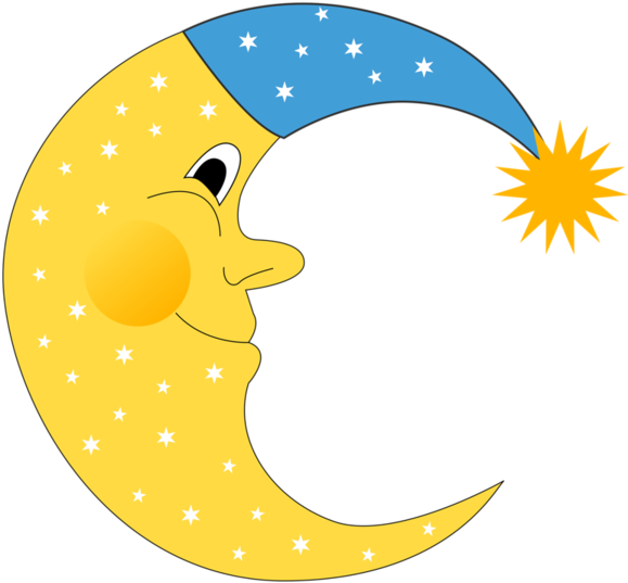Sun And Moon Clipart At Getdrawings - Moon Clipart Png (600x569), Png Download