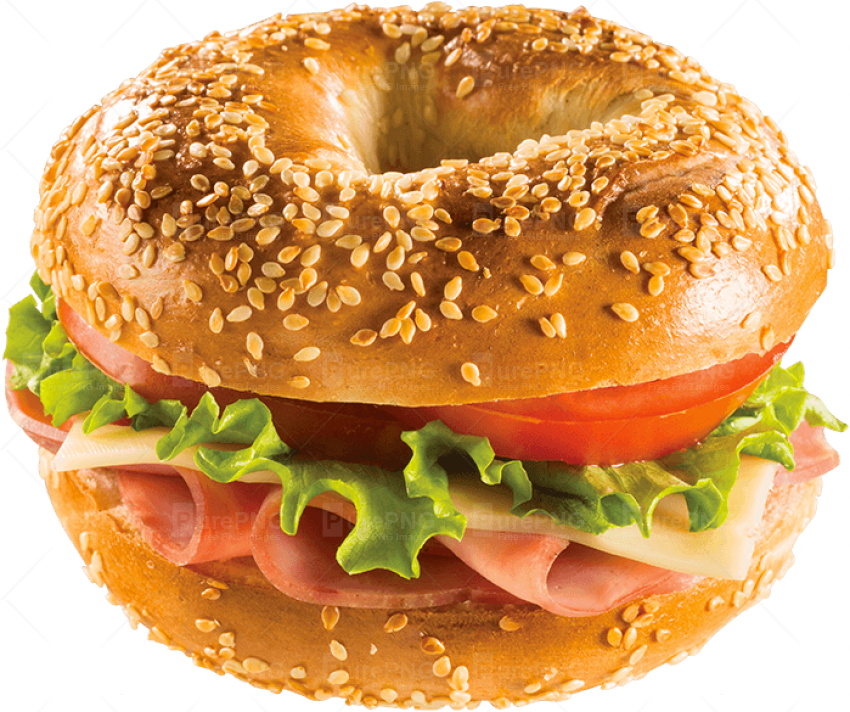 Bagel Sandwich Png Clipart Montreal-style Bagel Breakfast (850x712), Png Download