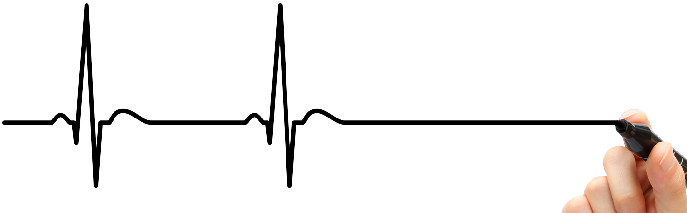 Dpoc Descompensado - Ekg Linie (1398x435), Png Download