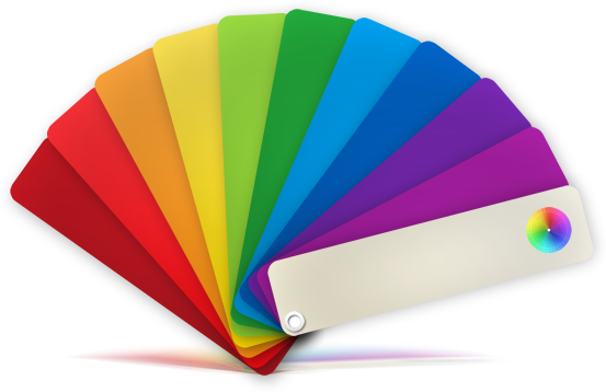 Funciones De Diseño - Colours Icon (573x357), Png Download