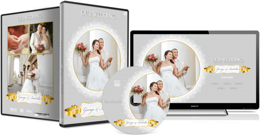 Wedding Dvd Cover - Dvd (870x498), Png Download