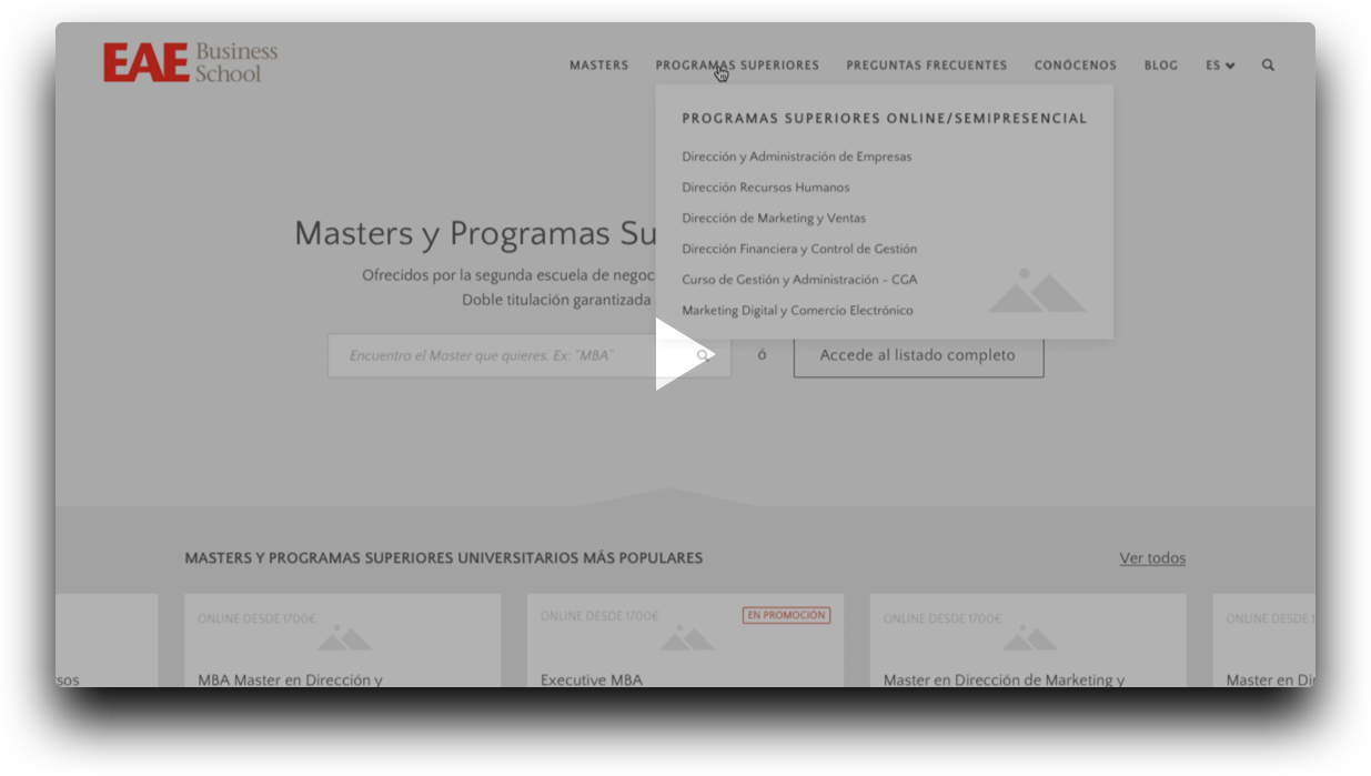 Img Videowireframe - Eae Business School (1235x699), Png Download