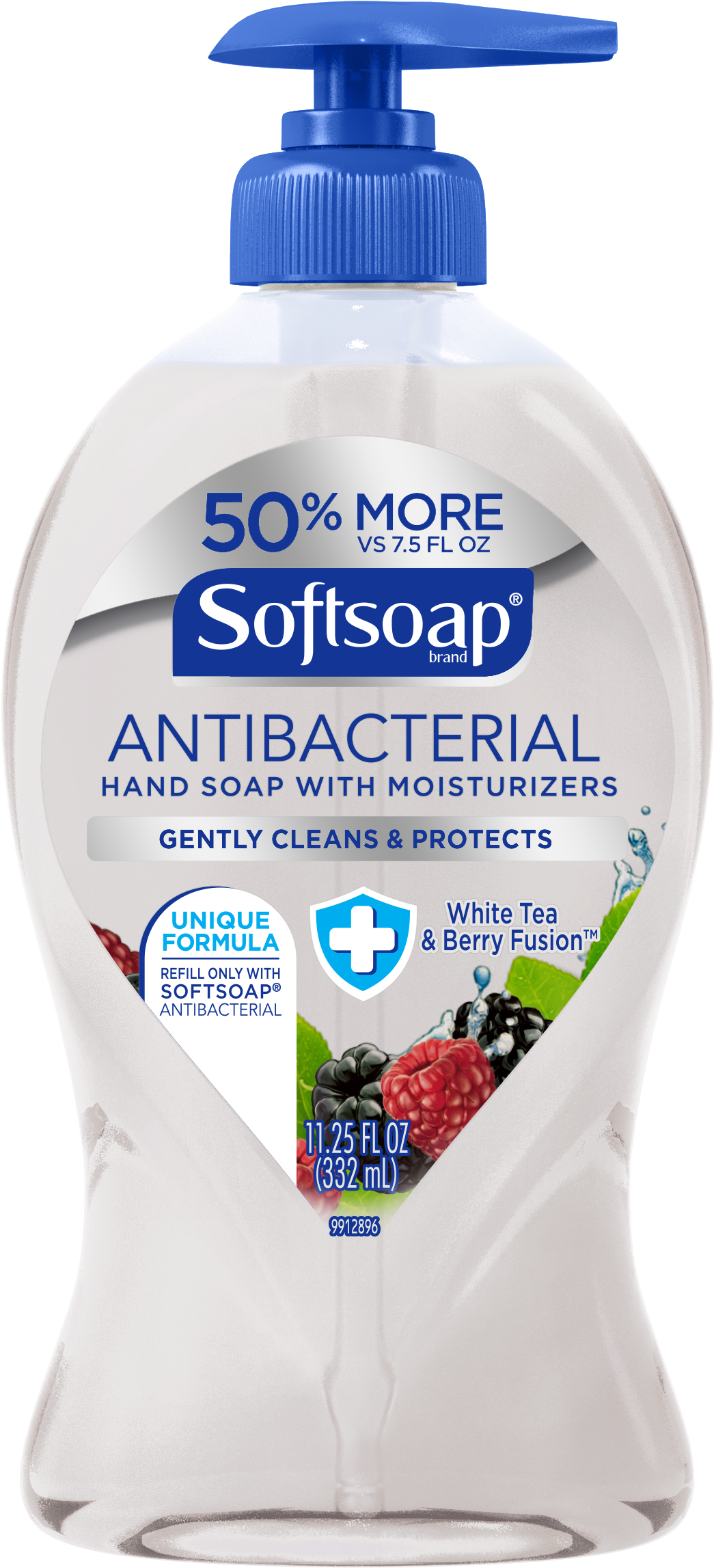 Softsoap Liquid Hand Soap, White Tea And Berry Fusion - Softsoap Hand Soap, With Moisturizers, White Tea (3000x3000), Png Download