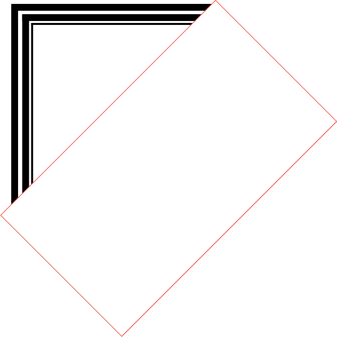 Using A Rectangle Which Black Rectangle Outline Png - Rectangle On An Angle (690x690), Png Download